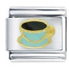 Coffee Cup Aqua Italian Charm