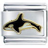 Swimming Killer Whale Italian Charm