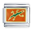 Gecko Orange Italian Charm