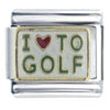 I Heart To Golf Italian Charm