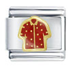Shirt  Red   Italian   Charm 