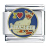 I Heart  Siamese  Cat Italian Charm