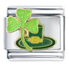St Patricks Day Clover Hat Italian Charm