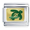  Sea   Turtle  Green Italian Charm