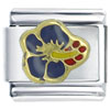 Navy Hibiscus  Flower   Italian   Charm 