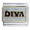 Gold Plated Diva Italian Charm