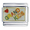 Heart Grandkids Italian Charm