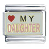 Heart My Daughter Italian Charm