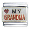 Heart My Grandma Italian Charm