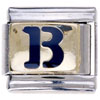 Letter B Golden Italian Charm Bracelets Laser