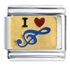I Heart Music Italian Charm