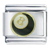 Eight Ball Black Italian Charm