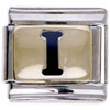 Letter I Golden Italian Charm Bracelets Laser