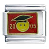 Class Of 2005 Red Italian Charm