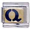 Letter Q Golden  Italian  Charm  Bracelets  Laser