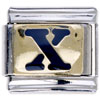 Letter X Golden Italian  Charm   Bracelets  Laser