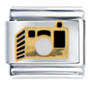  Gold   Plated  Camera Italian Charm