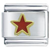  Star   Red  Italian Charm