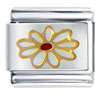  Gold  Plated Daisy Flower Italian Charm