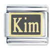 Gold  Tone Name Kim  Italian  Charm