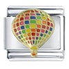 Colored Hot Air Balloon Italian Charm