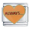 Always Heart Italian Charm