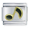 Music Note Black Italian Charm