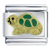 Green Golden Turtle Italian Charm