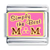Simply The Best Mom Italian Charm