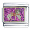 White Carousel Horse Italian Charm