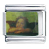 Cherub Baby Angel Dreaming Photo Italian Charm