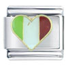Heart Italy Flag Italian Charm
