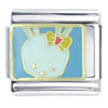 Winking  Bunny  Italian Charm