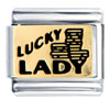  Lucky  Lady Italian Charm