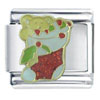 Teddy Bear Christmas Stocking Italian Charm