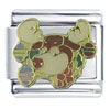 Hand Painted Christmas Reindeer Italian Charm