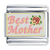 Best Mother Rose Italian Charm