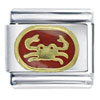 Cancer Red Italian Charm