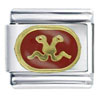  Gemini  Red Italian Charm
