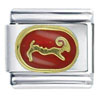 Aries Red Italian Charm