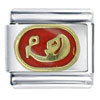 Virgo Red Italian Charm