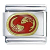  Pisces  Red Italian Charm
