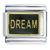 Dream Black  Italian   Charm 