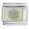Pink Birthday Cake Italian Charm