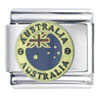 Australia Flag Medallion Italian Charm
