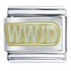 Wwjd  White  Italian Charm