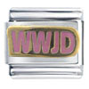 Wwjd Pink Italian Charm
