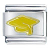  Graduation  Cap Yellow Italian Charm