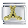 Hockey Sticks Italian Charm