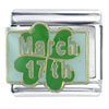 Saint Patricks Day Italian Charm